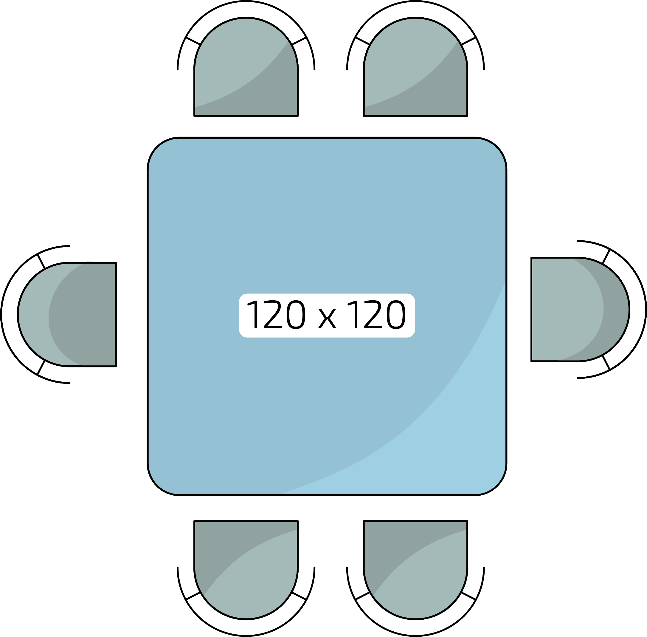 Stoly a osoby 120x120
